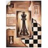 Artland Wandbild »Schach König«, Schach, (1 St.) braun Größe
