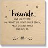 Artland Holzbild »Freunde II«, Sprüche & Texte, (1 St.) natur Größe