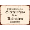 queence Metallbild »Bier Spruch Stahlschild Blechschild«, (1 St.) Bunt Größe