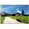 Artland Leinwandbild »Blick auf die Litzlalm mit Hütte«, Berge & Alpenbilder,... grün Größe