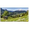 Artland Wandbild »Landschaft in den Bayerischen Alpen«, Berge, (1 St.) grün Größe