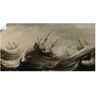 Artland Wandbild »Schiffe in stürmischer See.«, Gewässer, (1 St.) grau Größe