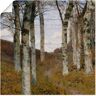 Artland Kunstdruck »Birken im Herbst. Um 1898«, Wiesen & Bäume, (1 St.) braun Größe