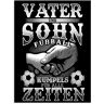 Artland Glasbild »Vater und Sohn Fussball Kumpels«, Sprüche & Texte, (1 St.) schwarz Größe