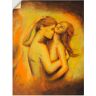 Artland Wandbild »Liebesrausch - erotische Malerei«, Paar, (1 St.) orange Größe