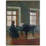 Artland Wandbild »Am Klavier. 1910«, Instrumente, (1 St.) braun Größe
