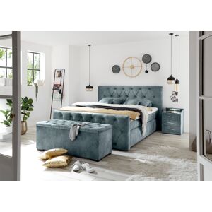 ED EXCITING DESIGN Bettbank »Hammonton« blau/Infinity 12 smoke blue Größe