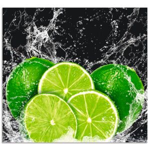 Artland Küchenrückwand »Limone mit Spritzwasser«, (1 tlg.) grün Größe