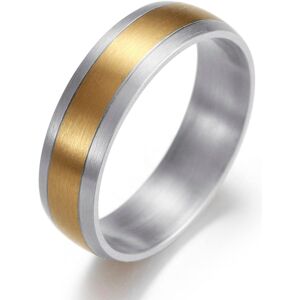 Kingka Partnerring »Classics, SR6270SG2,3,4,5,6,7« edelstahlfarben-gelbgoldfarben Größe 62