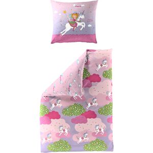 Prinzessin Lillifee Kinderbettwäsche »Einhorn«, (2 tlg.), Renforce, 100 %... rosa Größe