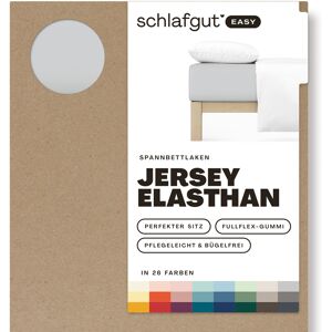 Schlafgut Spannbettlaken »EASY Jersey Elasthan«, MADE IN GREEN by OEKO-TEX® Grey Light Größe