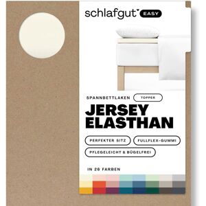 Schlafgut Spannbettlaken »EASY Jersey Elasthan Topper« Yellow Light Größe