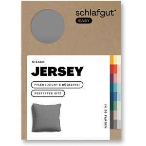 Schlafgut Kissenbezug »EASY Jersey«, (1 St.) Grey Mid Größe B/L: 40 cm x 40 cm