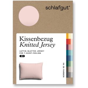 Schlafgut Kissenbezug »Knitted Jersey«, (1 St.) Purple Light Größe B/L: 70 cm x 90 cm