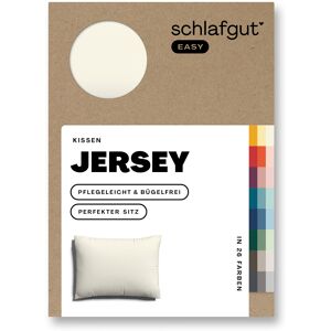 Schlafgut Kissenbezug »EASY Jersey«, (1 St.) Yellow Light Größe B/L: 40 cm x 60 cm