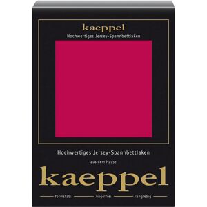 Kaeppel Spannbettlaken »Single Jersey Mako Cotton« rubin Größe