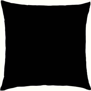 Kaeppel Kissenbezug »Uni Mako-Satin, 100% Baumwolle«, (1 St.) schwarz Größe B/L: 80 cm x 80 cm
