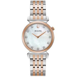 Bulova Quarzuhr »98P192«, Armbanduhr, Damenuhr silberfarben-roségoldfarben Größe