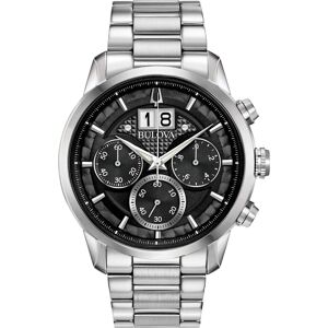 Bulova Chronograph »Sutton, 96B319«, Armbanduhr, Quarzuhr, Herrenuhr silberfarben Größe