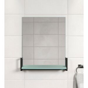 welltime trendteam Badspiegel »Matix Wandspiegel«, (1 St.), eckiger Badspiegel mit... grau-blau Größe