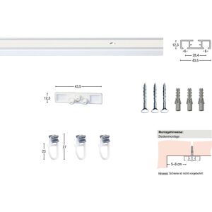 GARESA Gardinenschiene »101«, 2 läufig-läufig, Wunschmasslänge weiss Größe L: 420 cm