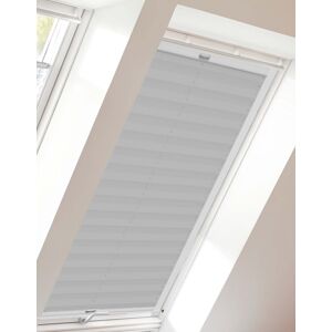sunlines Dachfensterplissee »StartUp Style Crepe«, Lichtschutz, verspannt grau + weiss Größe 73,9 cm