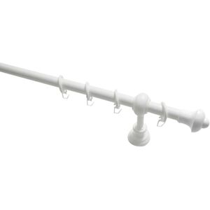 GARDINIA Gardinenstange »Gardinenstangen Set Metall«, 1 läufig-läufig, Fixmass weiss Größe L: 120 cm   Ø 28 mm