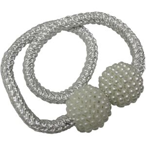 GARDINIA Raffhalter »Raffhalter Flex-V mit Magnet«, (2 St.) weiss Größe B/L: 0,8 cm x 48 cm