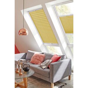 sunlines Dachfensterplissee »Classic Style Crepe«, Lichtschutz, verspannt gelb + weiss Größe 94 cm
