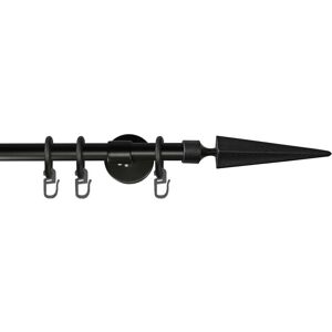 GARESA Gardinenstange »RUSTIKA«, 1 läufig-läufig, Wunschmasslänge schwarz Größe L: 160 cm   Ø 16 mm