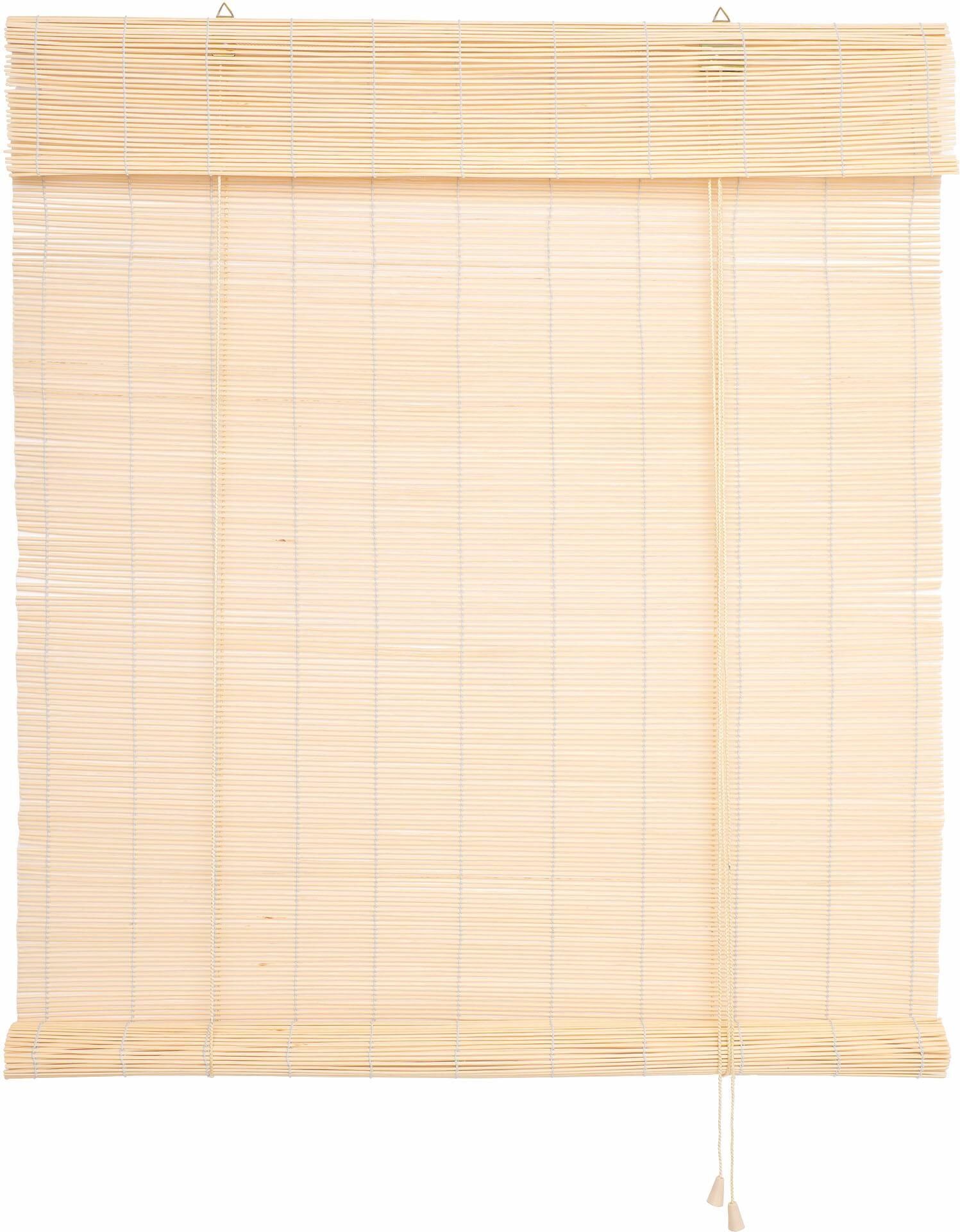 Liedeco Seitenzugrollo »Bambus«, Lichtschutz, Bambusrollo beige Größe H/B: 160/100 cm H/B: 160/60 cm H/B: 160/80 cm H/B: 240/90 cm