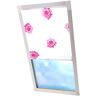 Liedeco Dachfensterrollo »Dekor«, Lichtschutz, in Führungsschienen pink/weiss Größe 130 cm