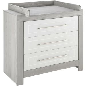 Schardt Wickelkommode »Scandic«, bis 15 kg, 109 cm weiss/grau + grau Größe