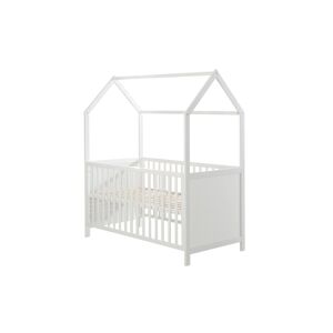 roba® Babybett »Hausbett 70x140 cm« weiss Größe