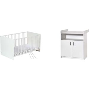 Schardt Babymöbel-Set »Sienna White II«, (Spar-Set, 2 St., Kinderbett,... weiss Größe