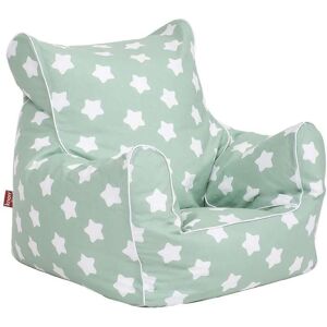 Knorrtoys® Sitzsack »Kindersitzsack Green white stars« hellgrün Größe