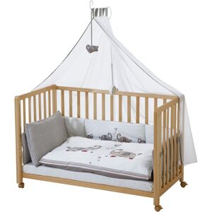 roba® Babybett »Room Bed, Jumbo twins grau«, (6 tlg.) natur Größe