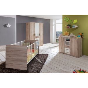 Wimex Babyzimmer-Komplettset »Bergamo«, (Set, 3 St.) San Remo eiche NB/ alpinweiss Größe