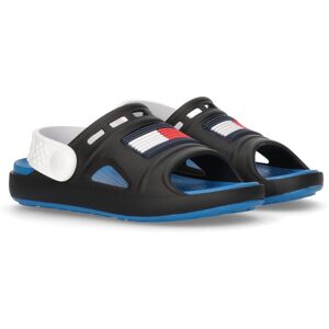 Tommy Hilfiger Badesandale »COMFY«, Sommerschuh, Poolslides, Barfussschuh,... schwarz-weiss Größe 30