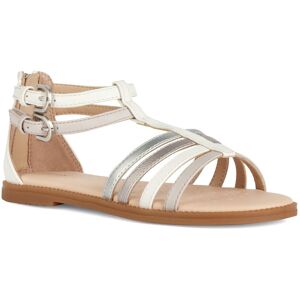 Geox Riemchensandale »J SANDAL KARLY GIRL« weiss-taupe-metallic Größe 28