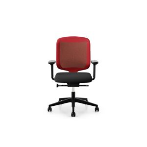 Giroflex Schreibtischstuhl »Chair2Go 434«, Polyester Rot/Schwarz Größe