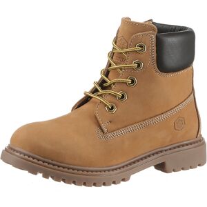 LUMBERJACK Schnürboots camelfarben Größe 35