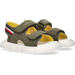 Tommy Hilfiger Sandale »STRIPES VELCRO«, Sommerschuh, Klettschuh, Sandalette,... khaki Größe 30