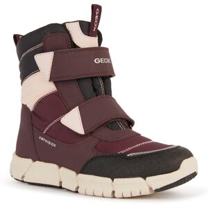 Geox Winterstiefel »J FLEXYPER GIRL B ABX«, Snowboots, Klettstiefel mit... dunkellila-rosa Größe 38