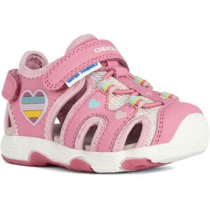 Geox Sandale »B SANDAL MULTY GIRL«, Sommerschuh, Klettschuh, Sandalette, mit... fuchsia-multi Größe 24