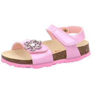 Superfit Sandale »FUSSBETTPANTOFFEL WMS: Mittel« rosa-metallic-Blüte Größe 37