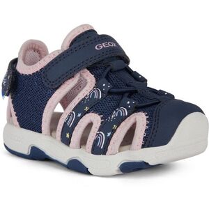 Geox Sandale »B SANDAL MULTY GIRL«, Sommerschuh, Klettschuh, Sandalette, mit... navy-pink Größe 26