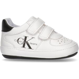 Calvin Klein Jeans Sneaker WHITE-BLACK Größe 18