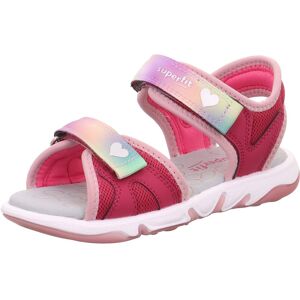 Superfit Sandale »PEBBLES WMS: mittel«, Sommerschuh, Klettschuh, Sandalette,... ROT-ROSA Größe 35