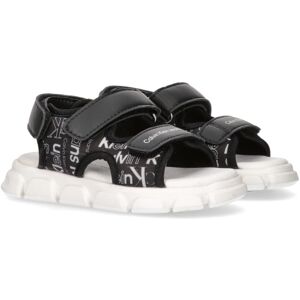 Calvin Klein Jeans Sandale »AOP VELCRO SANDAL«, Sommerschuh, Klettschuh,... schwarz Größe 20